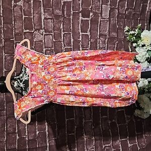 Faded Glory 🦊Girl's Floral Pink & Purple Sundress size Large (10-12)